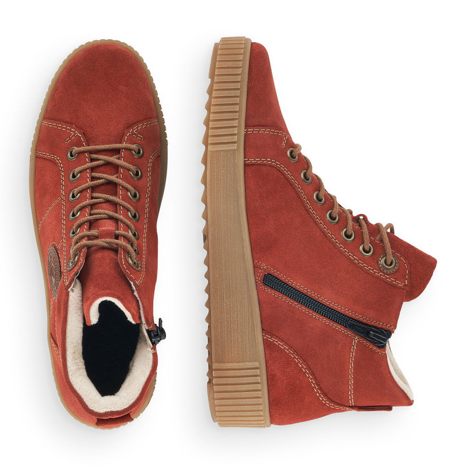 detail Dámska členková obuv REMONTE R7992-38 oranžová W0