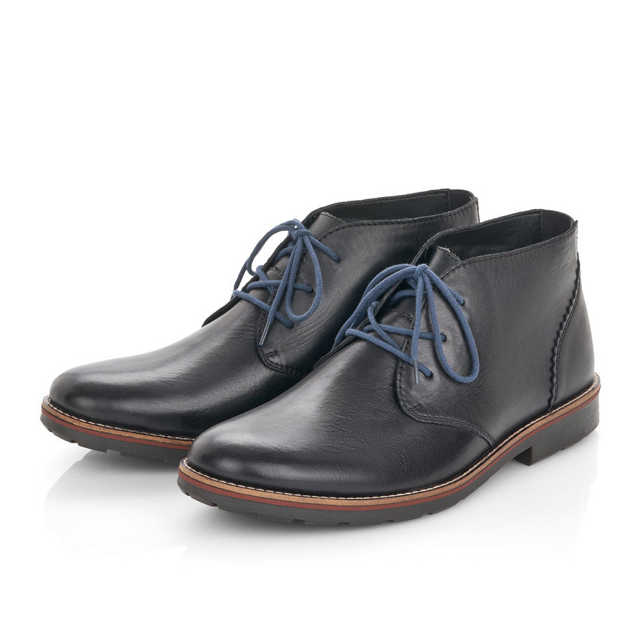 detail Pánská kotníková obuv RIEKER 35330-00 černá W1