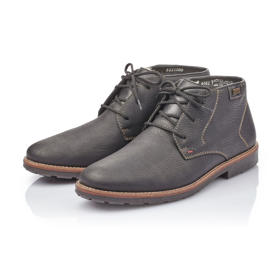 detail Pánská kotníková obuv RIEKER 35310-00 černá W1