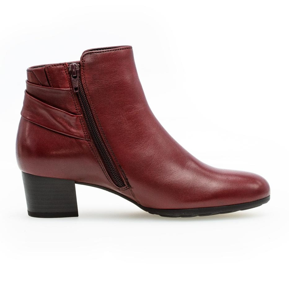 detail Dámská kotníková obuv GABOR 32.842.58 DARK RED H/W 9