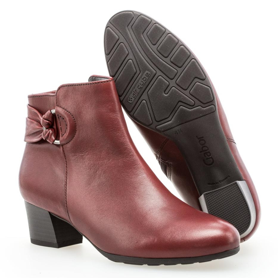 detail Dámská kotníková obuv GABOR 32.842.58 DARK RED H/W 9
