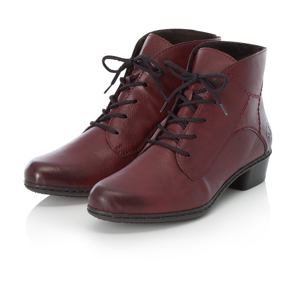 detail Dámska členková obuv RIEKER Y0713-35 červená W0