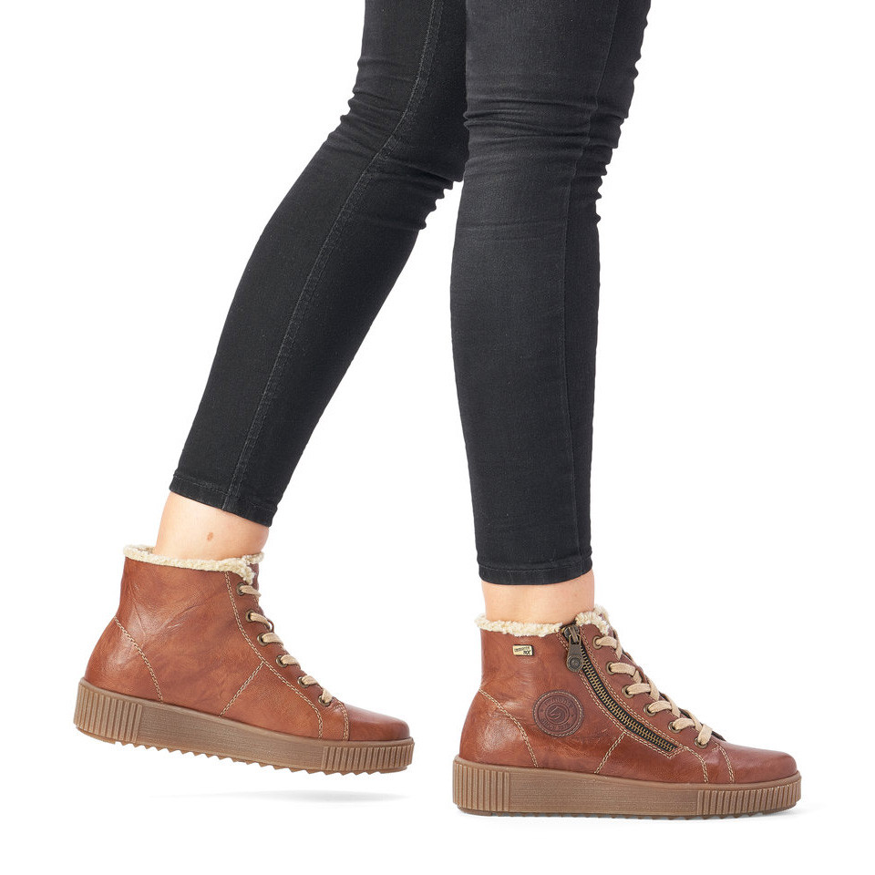 detail Dámska členková obuv REMONTE R7980-22 hnedá W2