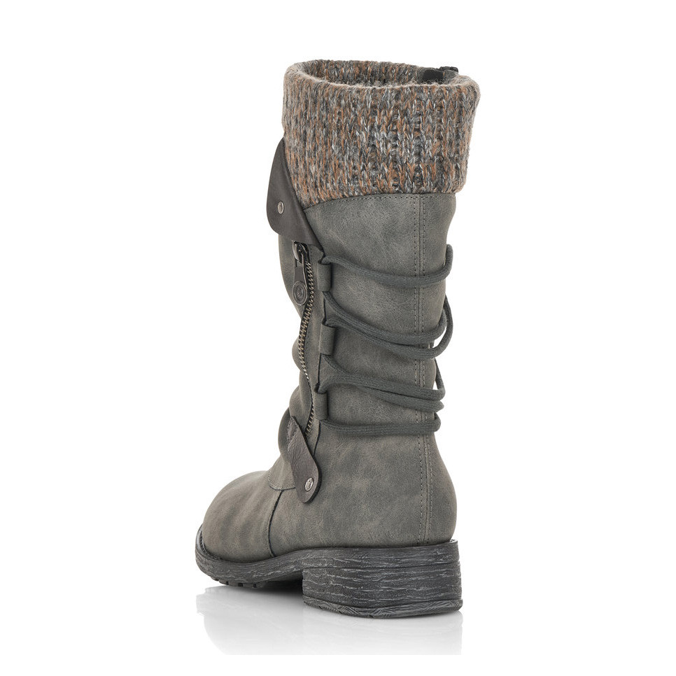 detail Dámské kozačky REMONTE RIE-1036817-W0 šedá